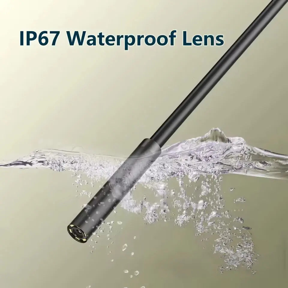 7.0MM Waterproof Type-C Endoscope Camera with Adjustable LEDs - Flexible USB Borescope for Phone & PC Inspection